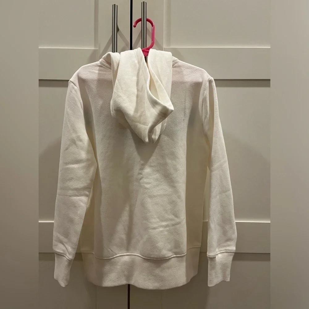 Old Navy Active white hoodie with stripe, NWT